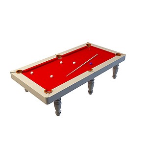 简式台球桌3d模型
