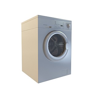 卫生间滚筒洗衣机3d模型