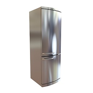 单开门客厅冰箱3d模型