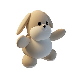 卡通兔子3d模型