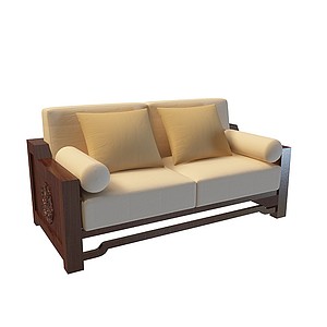 古典中式沙发3d模型
