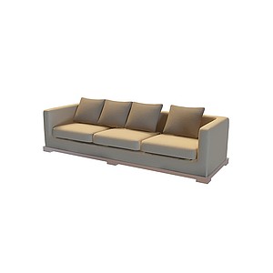 现代布艺沙发3d模型