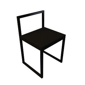 简易休闲椅3d模型