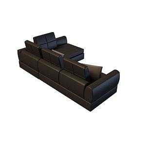 多人沙发3d模型