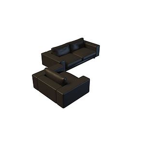 商务沙发3d模型
