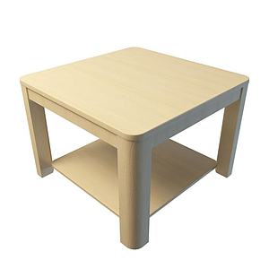 实木桌子3d模型