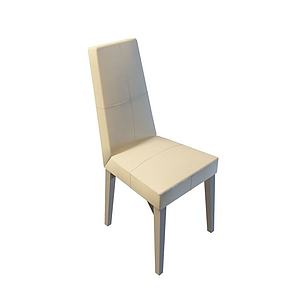 皮艺餐椅3d模型