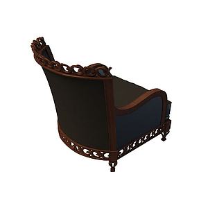 欧式豪华椅3d模型