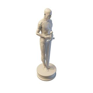 欧式人体雕塑3d模型_雕塑 3d 模型_抽象雕塑3d模型