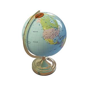 教学地球仪3d模型
