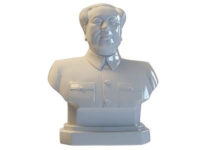 毛泽东雕像3d模型