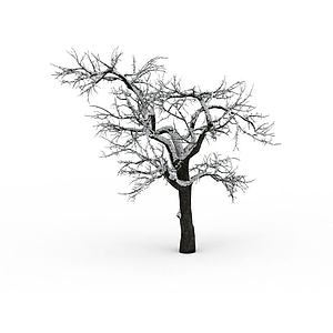 雪树3d模型