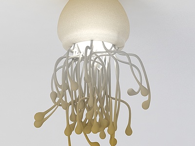 水母吊灯3d模型