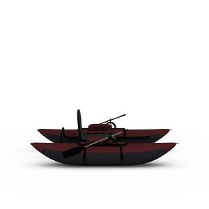 皮筏艇3d模型