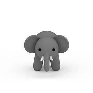 大象玩具3d模型