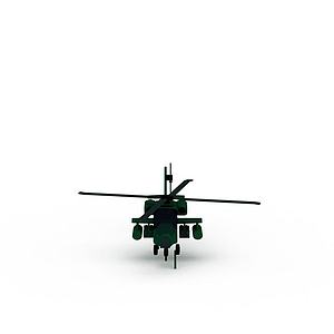 直升飞机3d模型