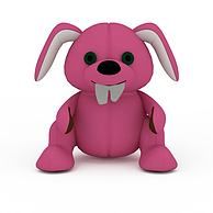 粉色狗玩具3D模型3d模型