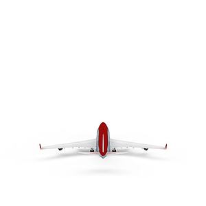 白色喷气式飞机3d模型