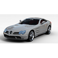 银白色奔驰汽车3D模型3d模型