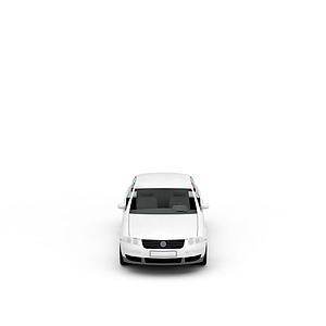 白色时尚汽车3d模型