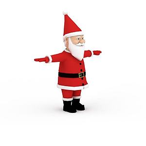 圣诞老人玩偶3d模型