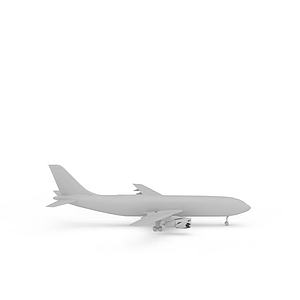 民用客机3d模型