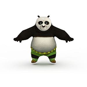 功夫熊猫3d模型