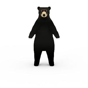 黑熊3d模型