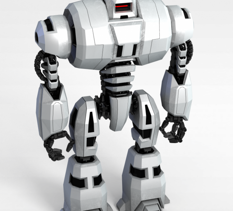 3d男性机器人模型