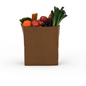 蔬菜袋3d模型