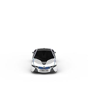 白色汽车3d模型