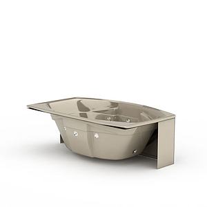 欧式卫生间浴缸3d模型
