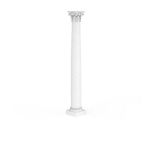 圆形雕花柱子3d模型