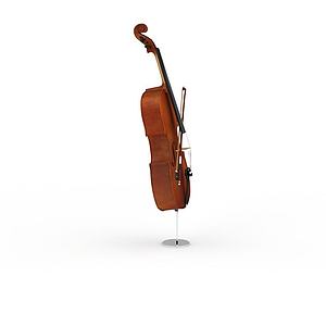 实木小提琴3d模型