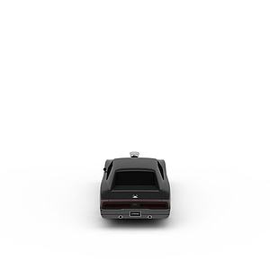 黑色复古汽车3d模型