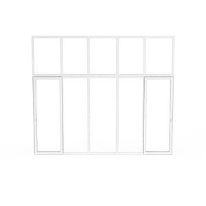 白色木质窗框3d模型