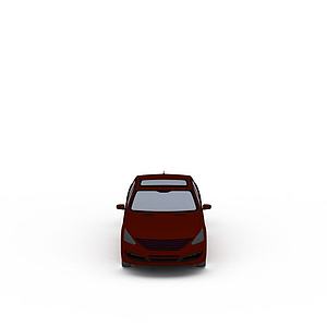 红色小汽车3d模型
