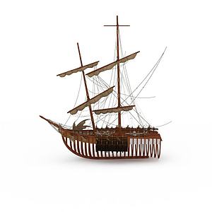 战船3d模型