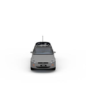 灰色汽车3d模型
