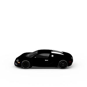 黑色汽车3d模型