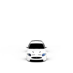 白色小汽车3d模型