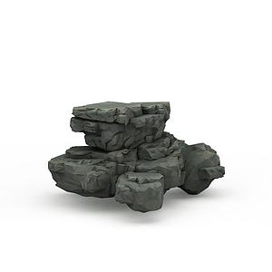 公园石头3d模型