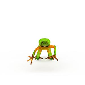 游戏青蛙3d模型