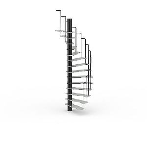 简易旋转楼梯3d模型