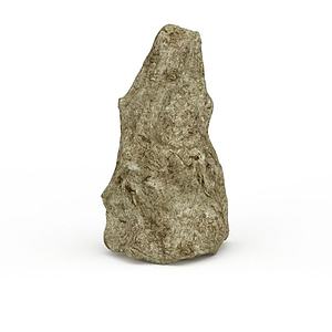 公园装饰石头3d模型