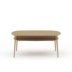 木质书桌3d模型
