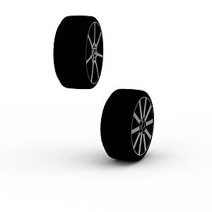 奔驰轮胎3d模型