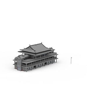 唐朝桥3d模型