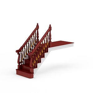 现代简约楼梯3d模型