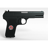 黑色小手枪3D模型3d模型